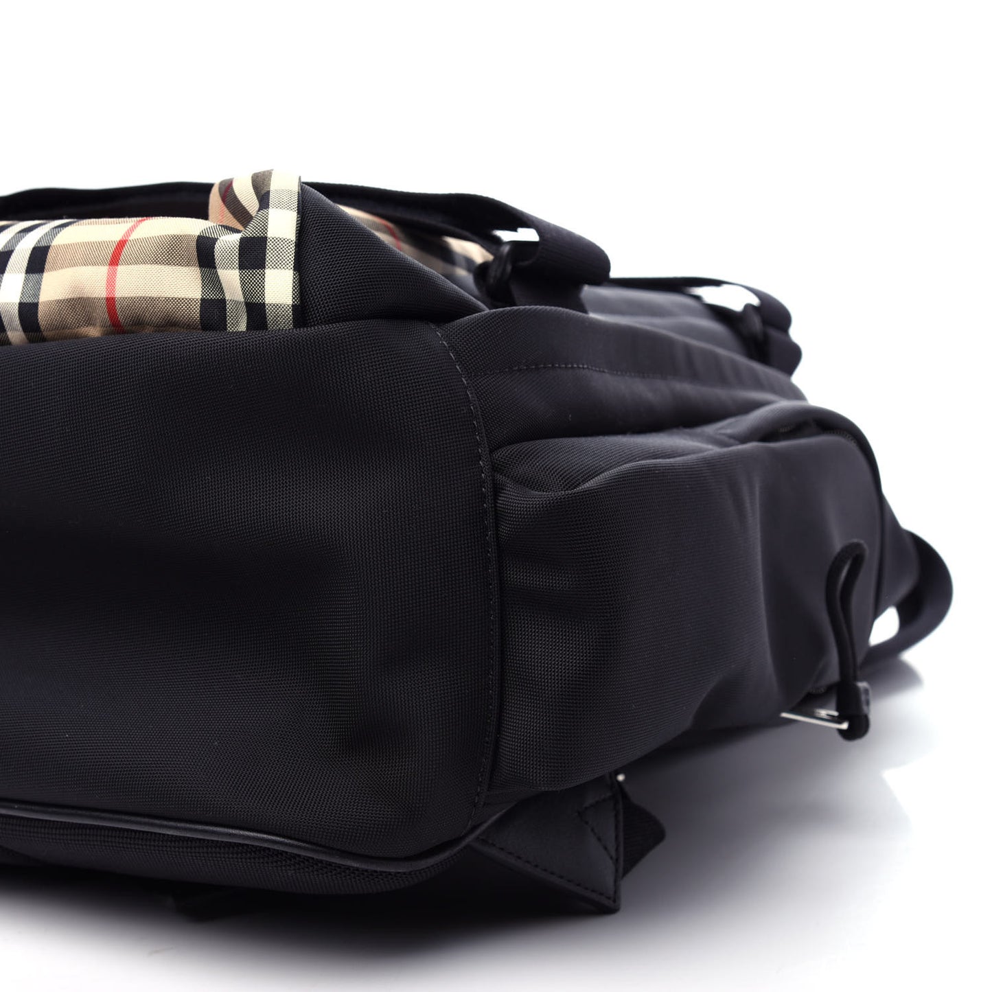 Canvas Vintage Check Large Nevis Backpack Black