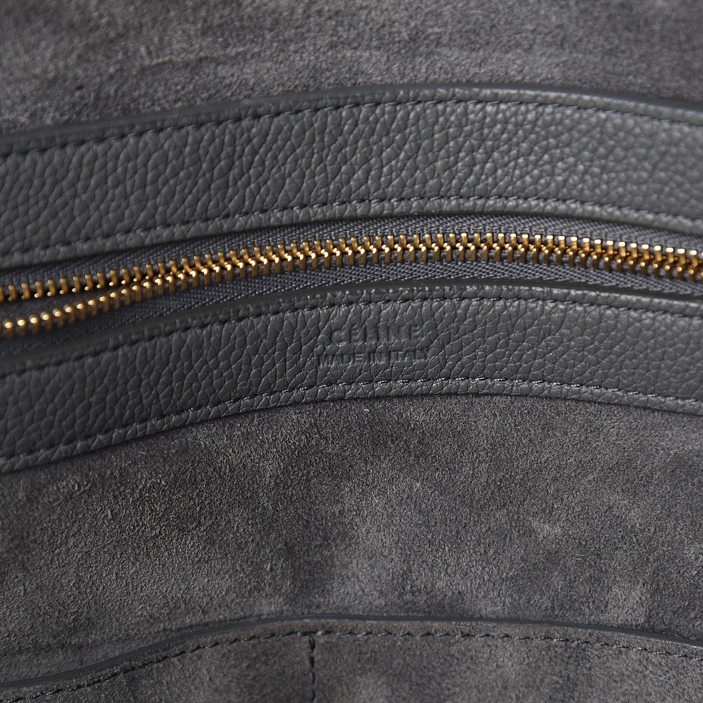 Soft Grained Calfskin Small Belt Cabas Phantom Grey