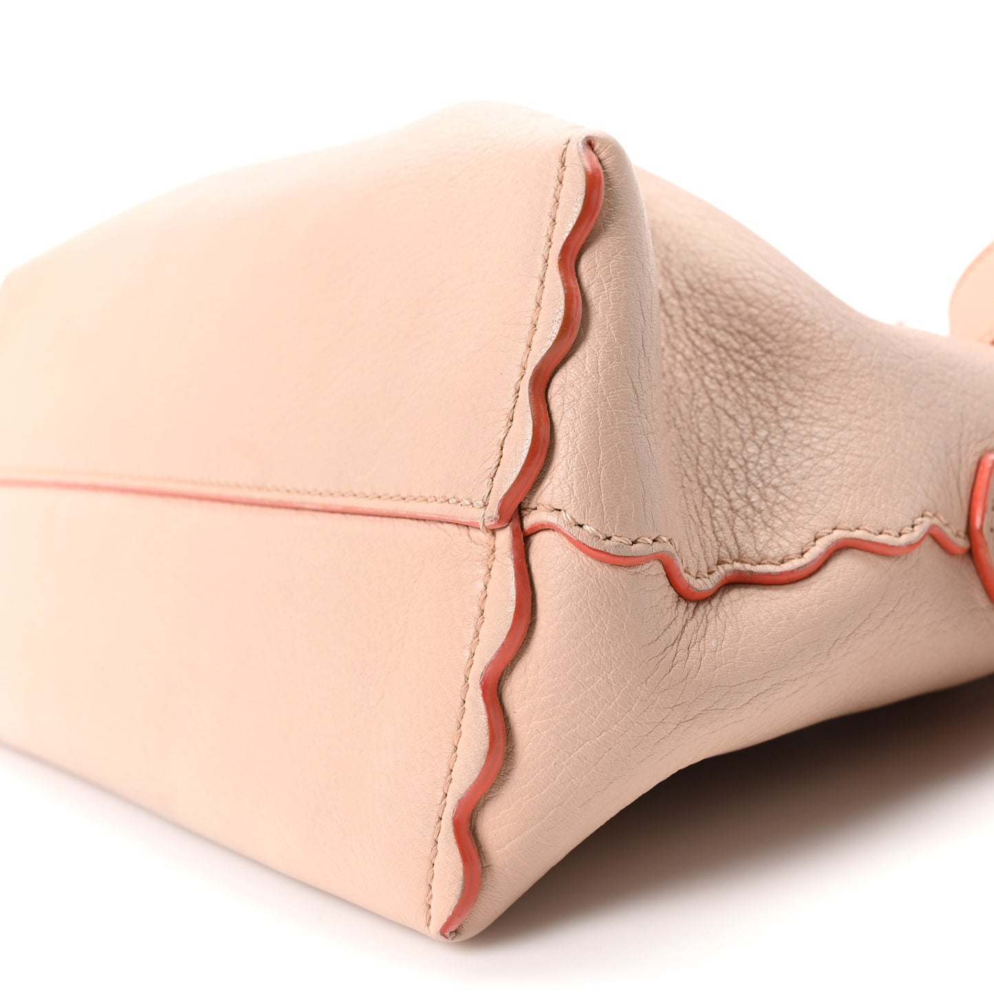 Vitello Dolce Scalloped Studded Medium By The Way Boston Bag Plaster