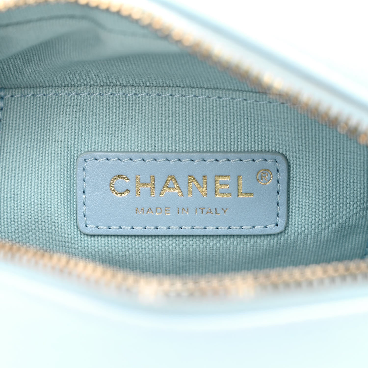 Chanel Iridescent Caviar Quilted Mini My Perfect Camera Case Light Blue 6 of 10