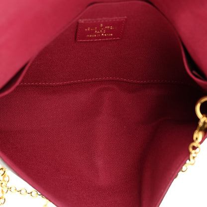 Louis Vuitton Monogram Pochette Felicie Chain Wallet Fuchsia 6 of 11