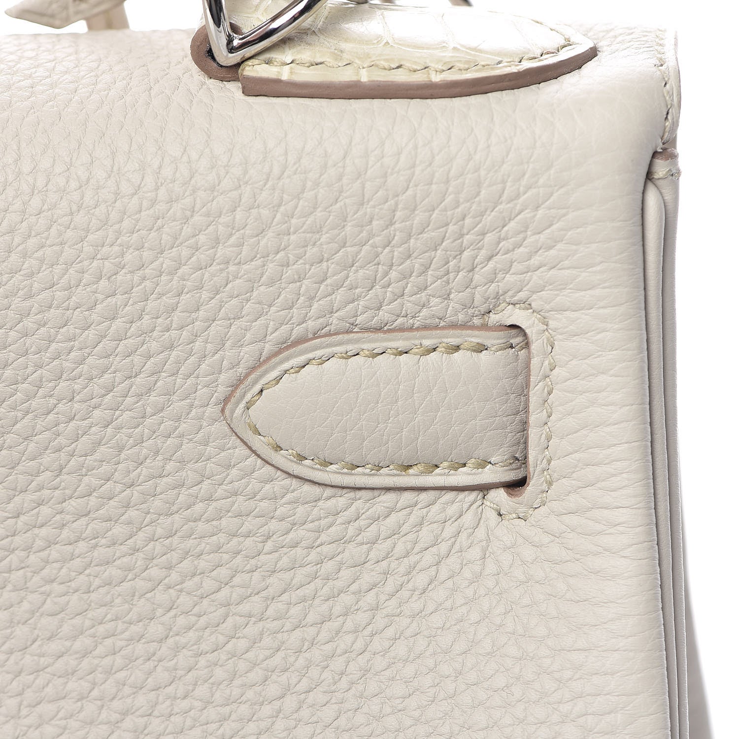 Hermes Matte Alligator Togo Kelly Retourne 28 Beton 14 of 41