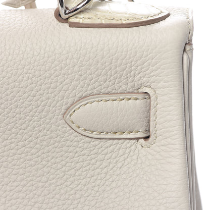 Hermes Matte Alligator Togo Kelly Retourne 28 Beton 14 of 41