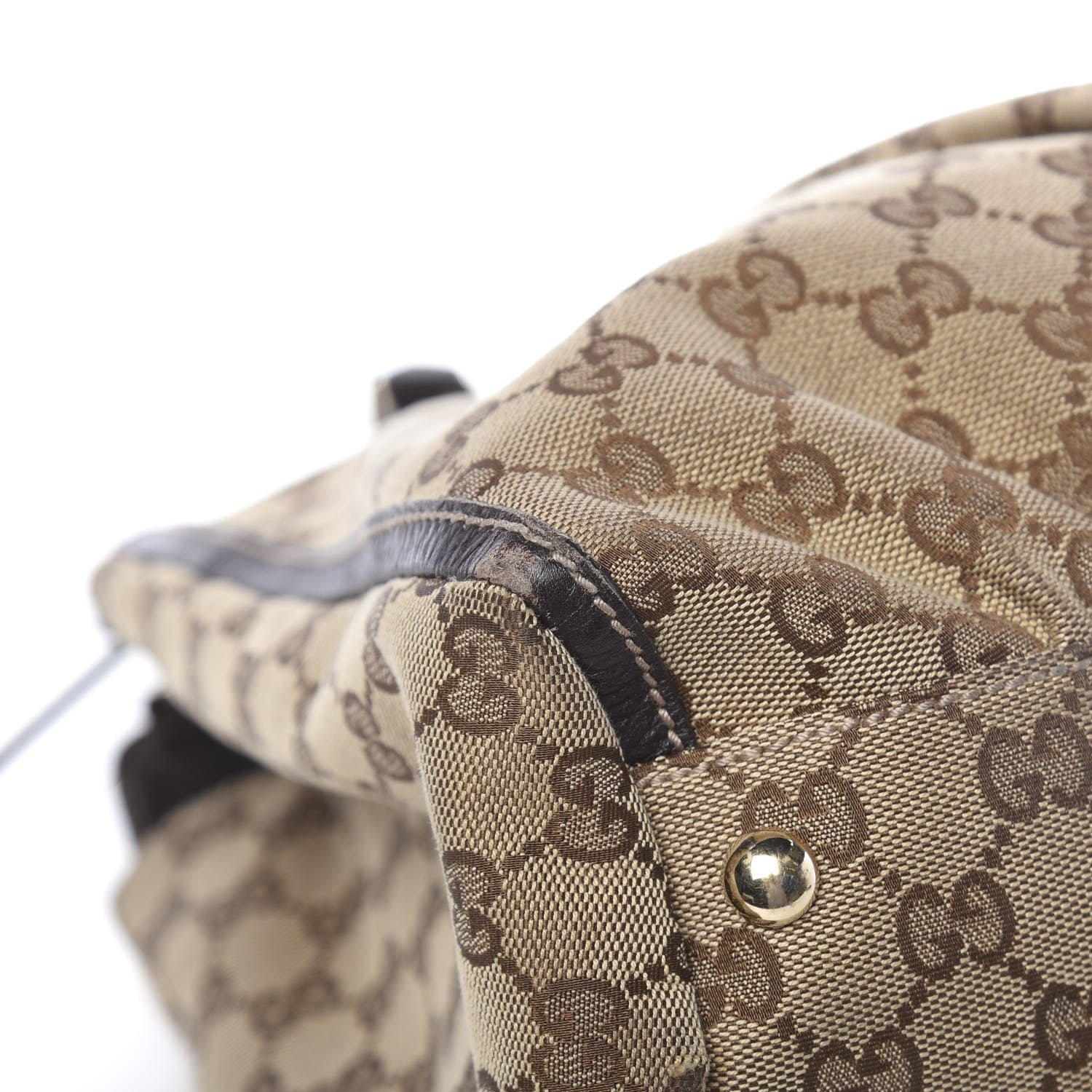 Gucci Monogram D Gold Tote Dark Brown 9 of 14