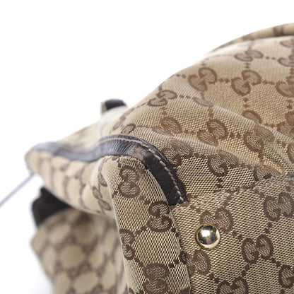 Gucci Monogram D Gold Tote Dark Brown 9 of 14