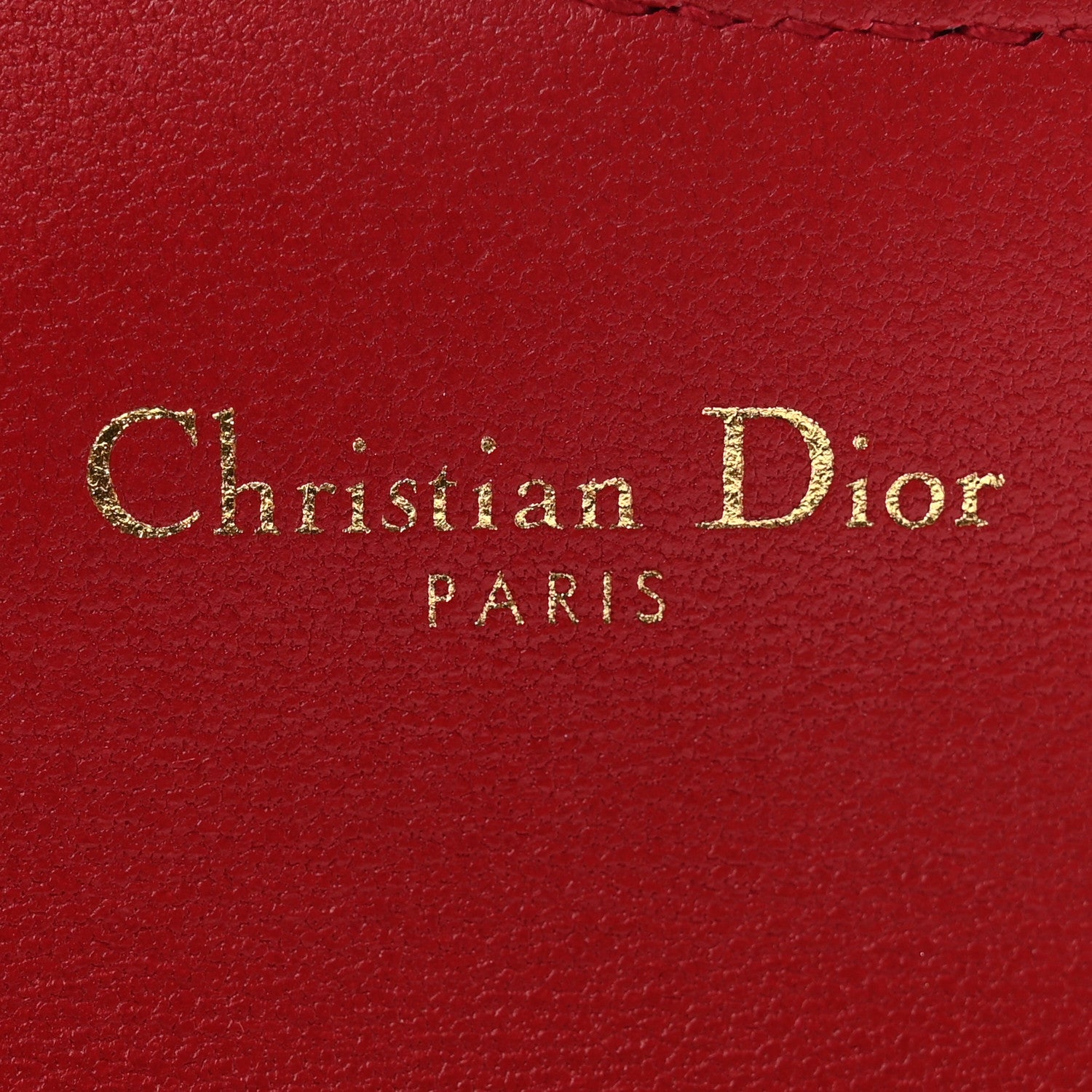 Christian Dior Goatskin Saddle Card Holder Mexican Red 6 of 7