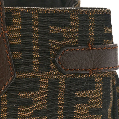 Fendi Zucca Vitello Artic Grande Tote Tobacco 12 of 14