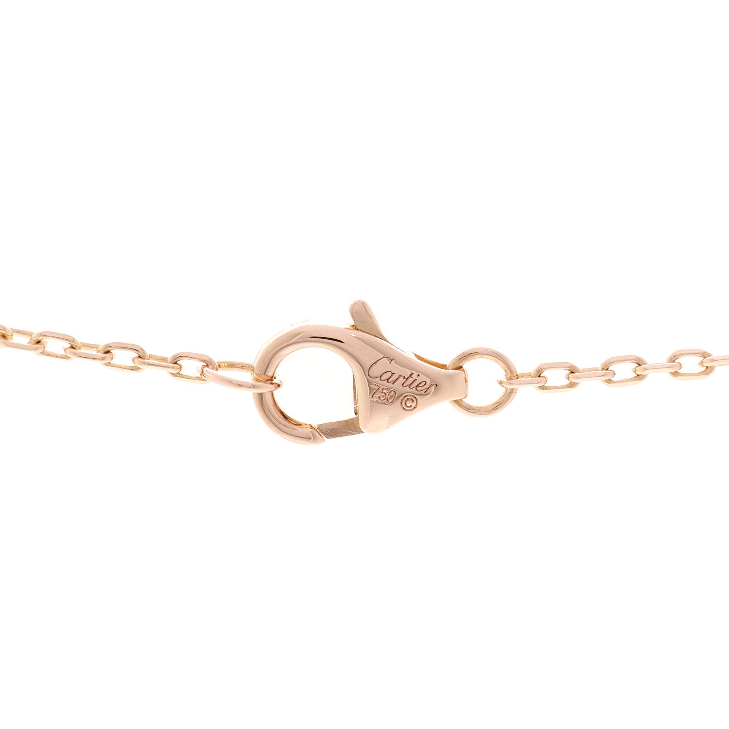 Cartier 18K Pink Yellow White Gold Diamond Trinity Heart Pendant Necklace 4 of 5