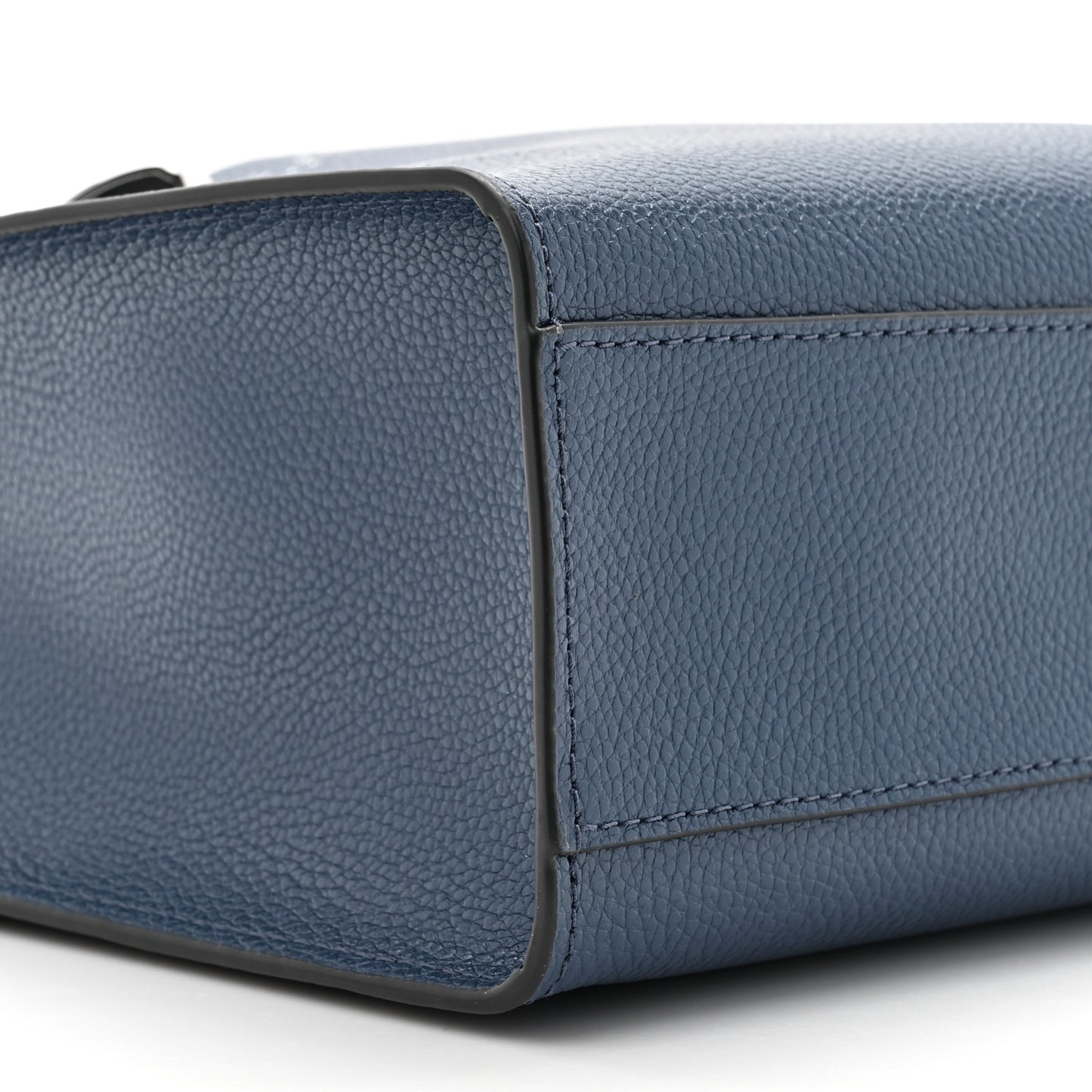 Calfskin Mini Grind Tote Bag Azure Blue
