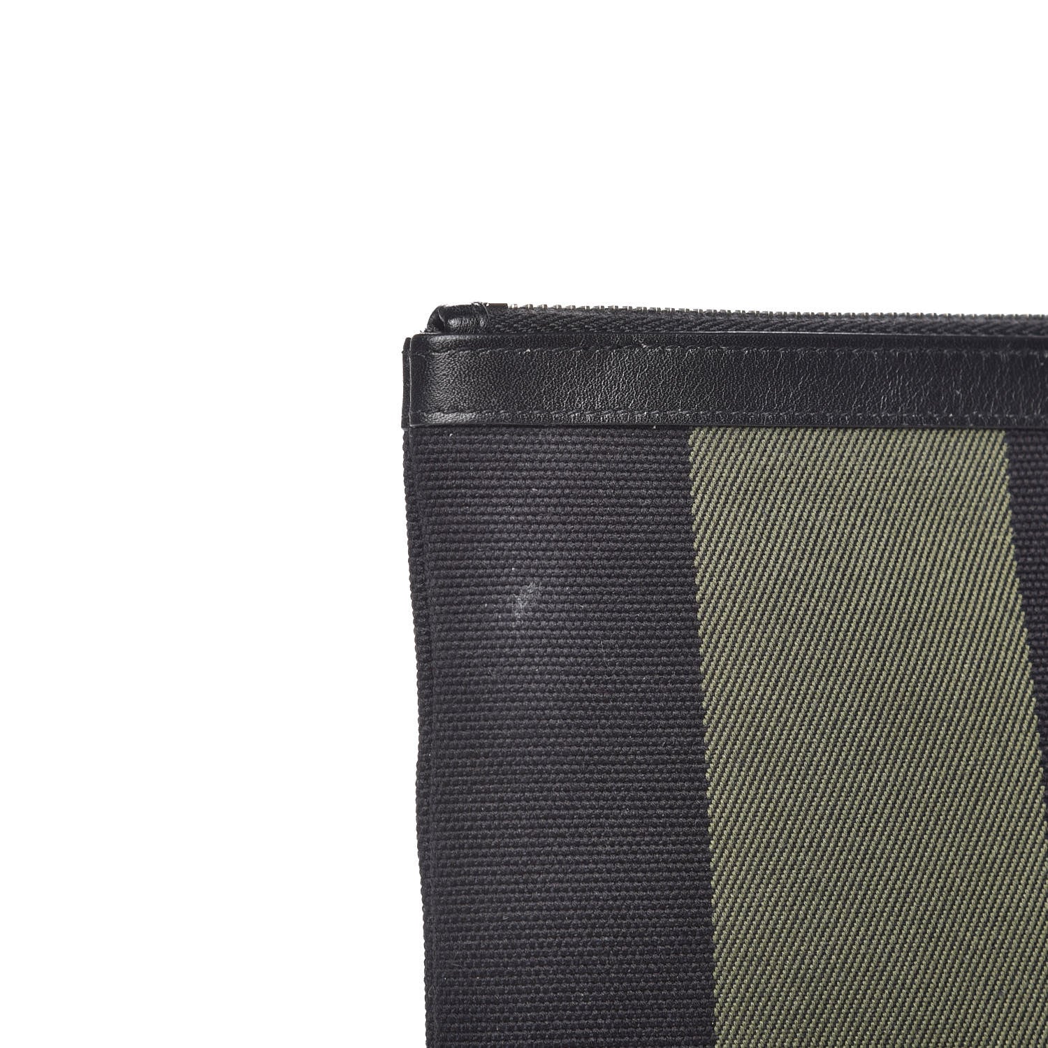 Saint Laurent Classic Cotton Canvas Monogram Pouch Black 8 of 8