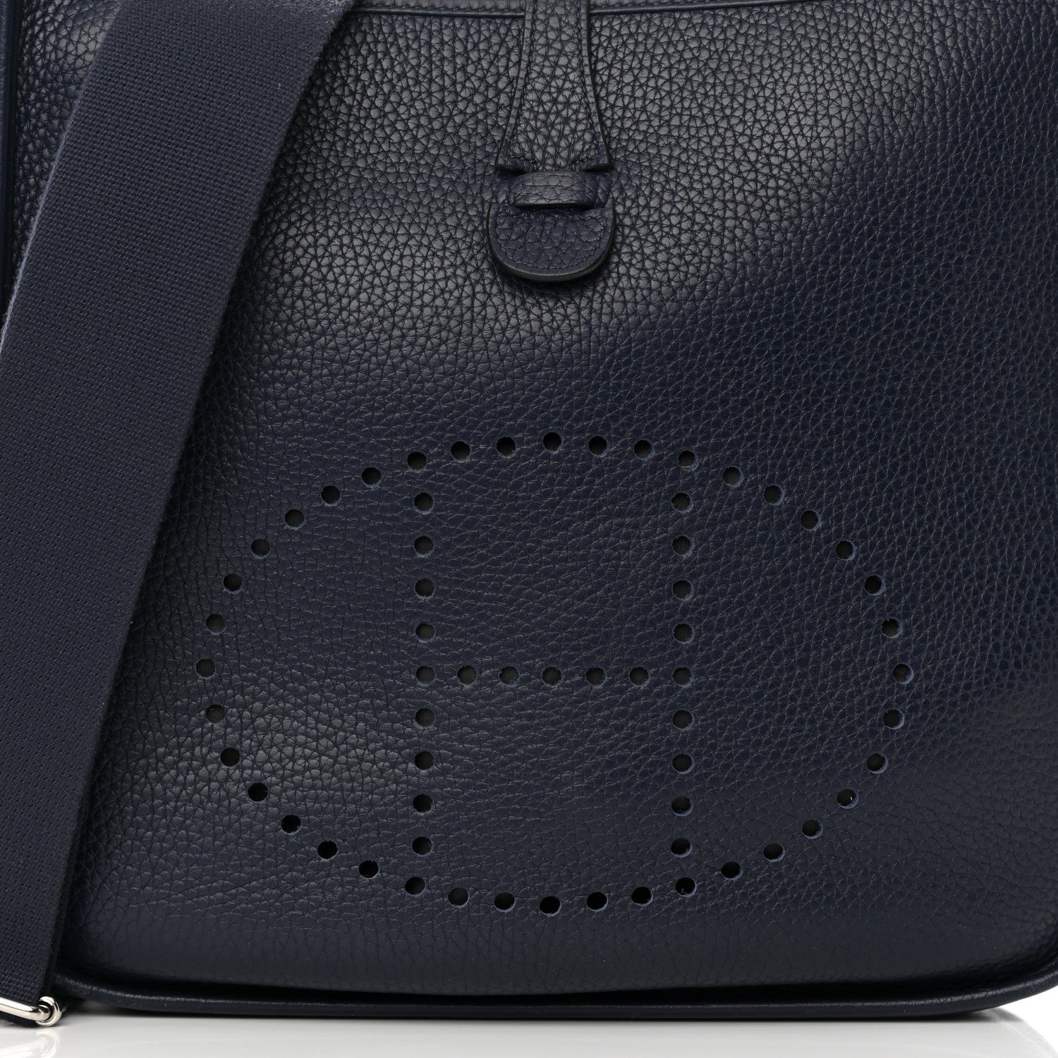 Hermes Taurillon Clemence Evelyne III PM Bleu Nuit 8 of 13