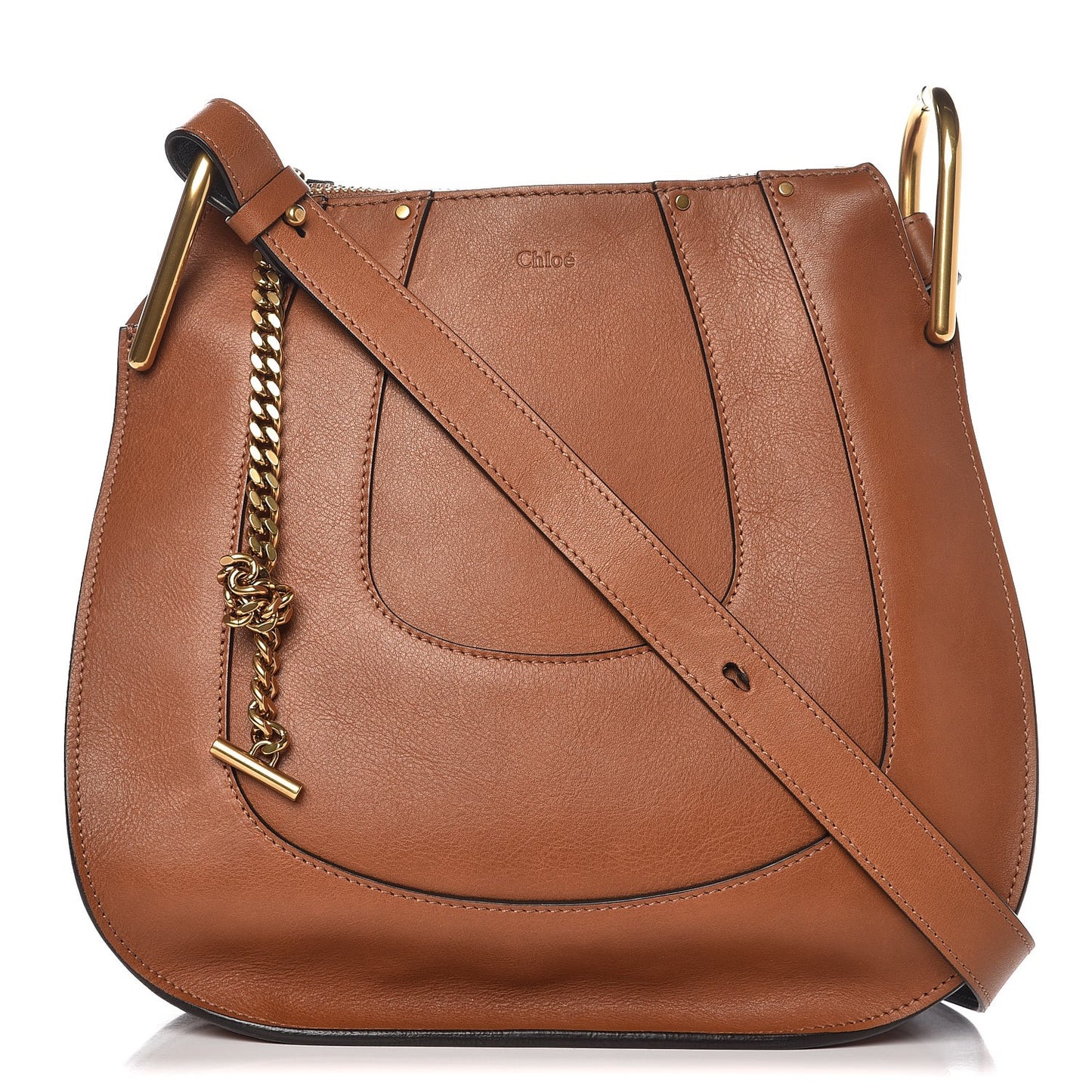 Calfskin Small Hayley Hobo Tan