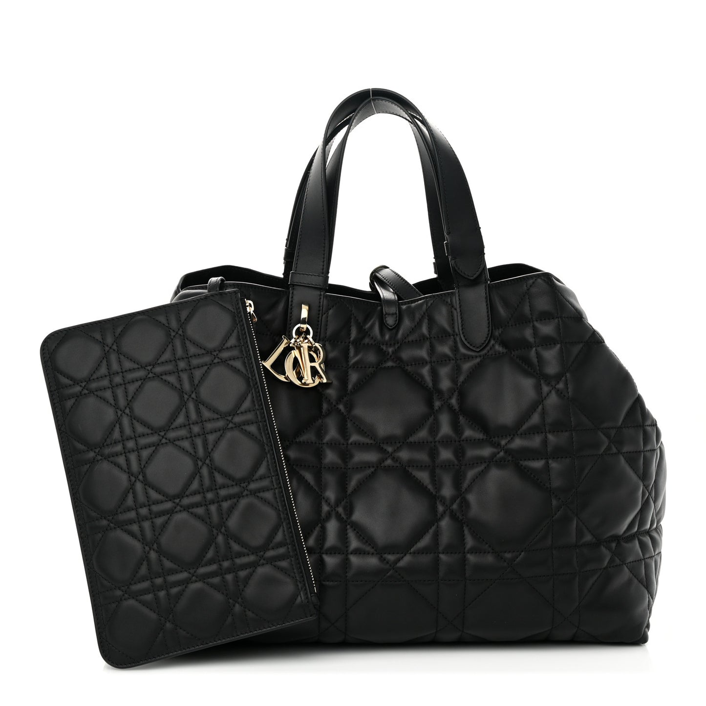Calfskin Macrocannage Large Toujours Black