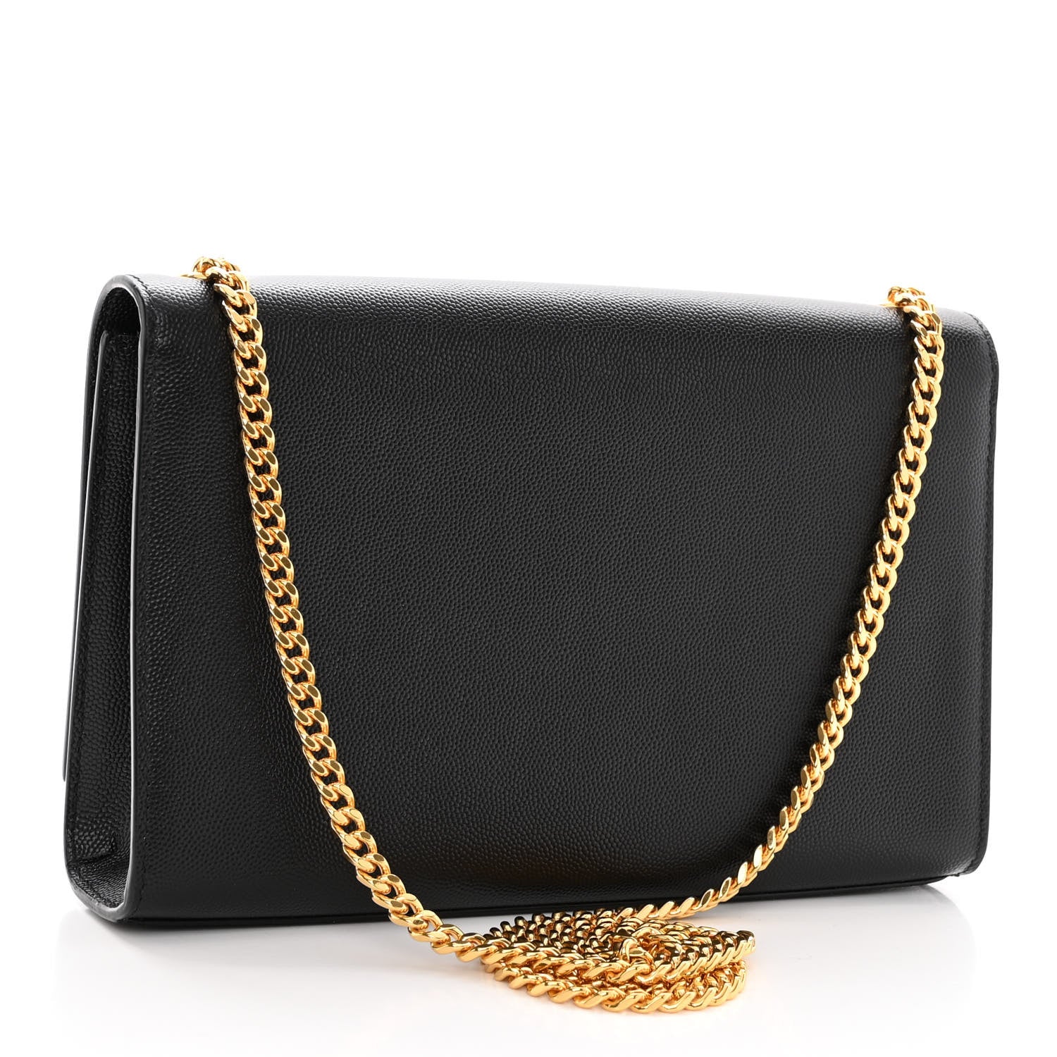 Saint Laurent SAINT LAURENT Grain De Poudre Medium Classic Monogram Kate Satchel Black 2 of 8