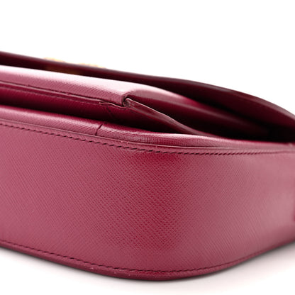 Salvatore Ferragamo Saffiano Sandrine Shoulder Bag Wine 9 of 15