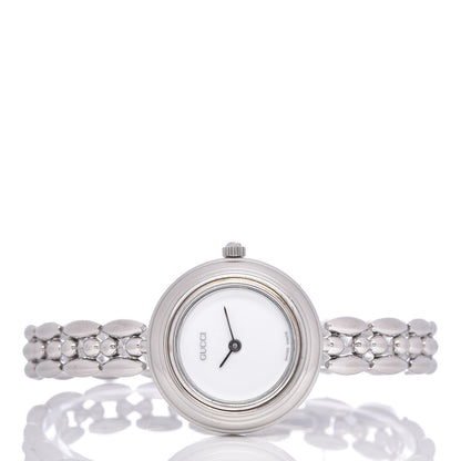 Gucci Stainless Steel 26mm Rice Link Interchangeable Bezel Quartz Watch 3 of 6