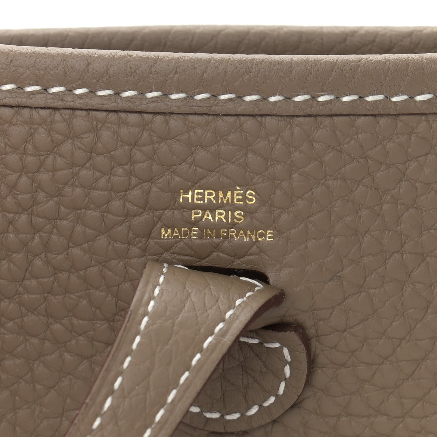 Hermes Taurillon Clemence Evelyne TPM Etoupe 6 of 9