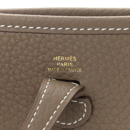 Hermes Taurillon Clemence Evelyne TPM Etoupe 6 of 9