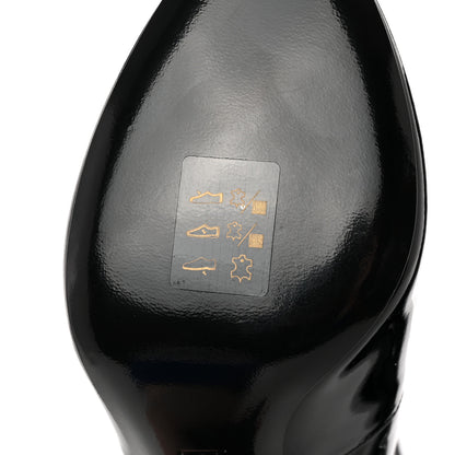 Louis Vuitton Patent Uniformes Silhouette Ankle Boots 37 Black 7 of 10