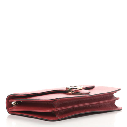 Gucci Dollar Calfskin Interlocking G Shoulder Bag Red 4 of 12