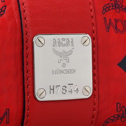 MCM Visetos Large Liz Reversible Shopper Tote Ruby Red 10 of 18