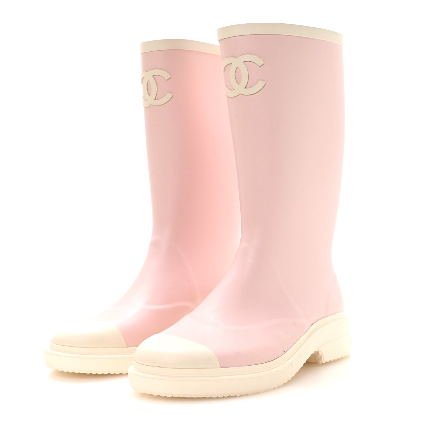 Caoutchouk CC High Boots 39 Light Pink White