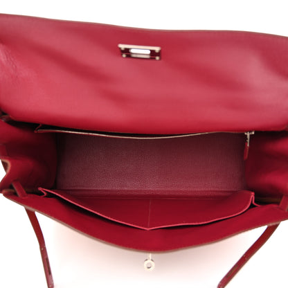 Hermes Tadelakt So Flash Kelly Retourne 35 Fauve Rubis 5 of 11