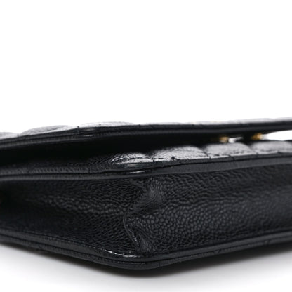 Chanel Caviar Quilted Wallet on Chain WOC Black 8 of 10