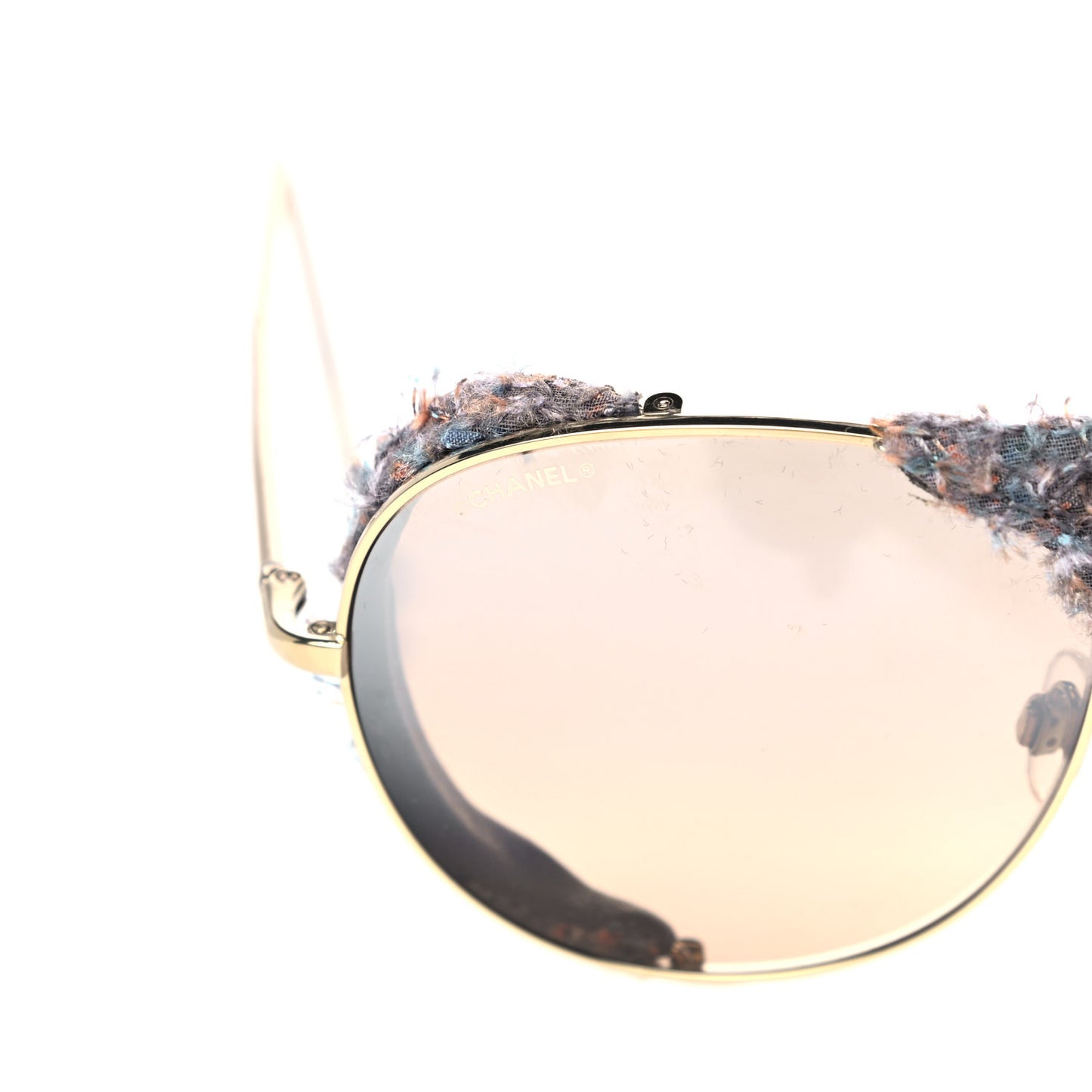 Tweed CC Pearl Sunglasses Gold Multicolor