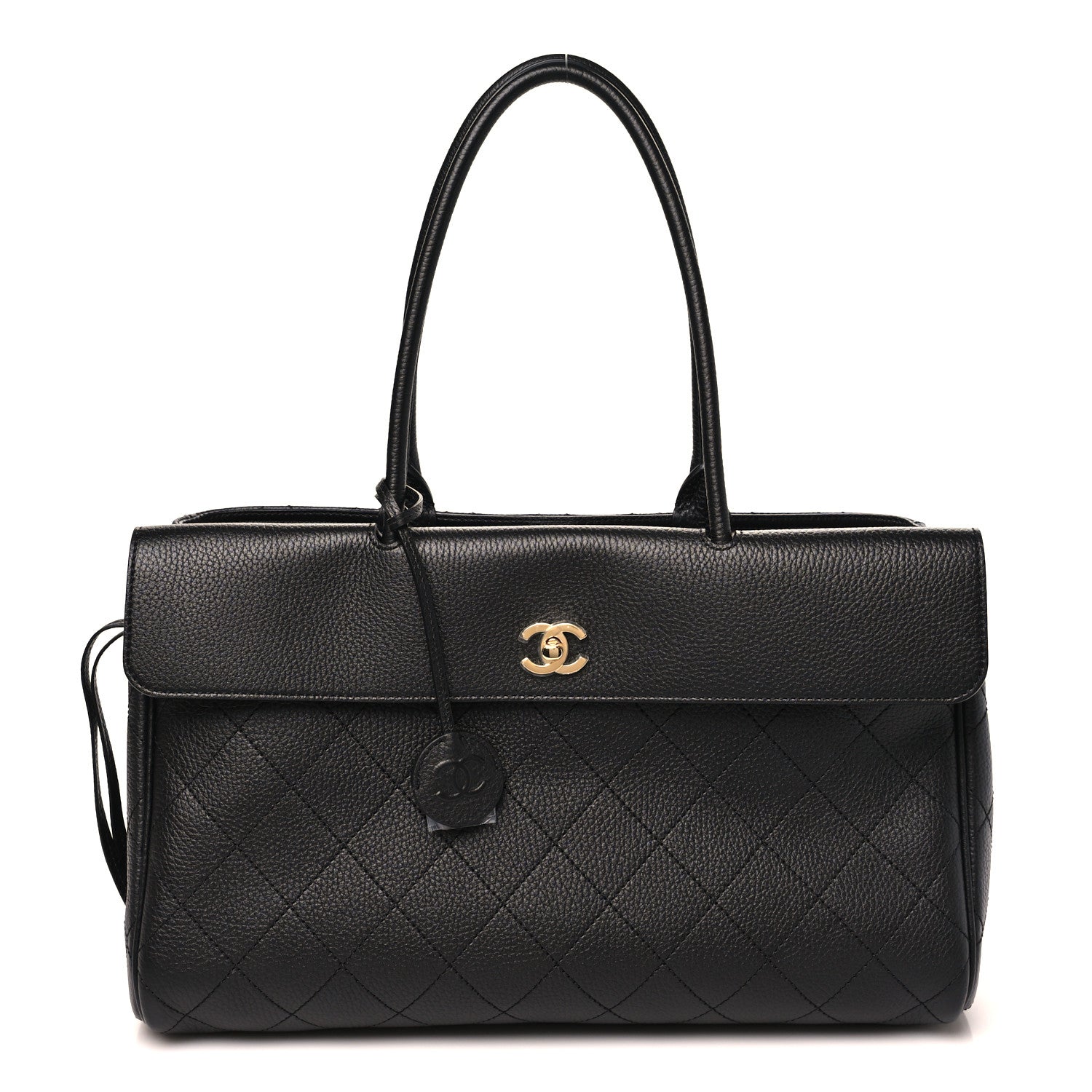 Chanel Grained Calfskin Stitched Urban Essentials Large Shopping Bag Black 1 of 11