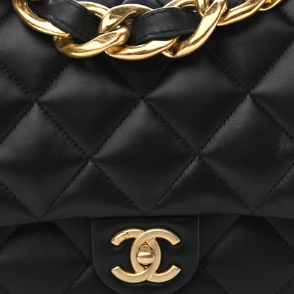 Chanel Lambskin Quilted Large CC Funky Town Flap Black 8 of 11