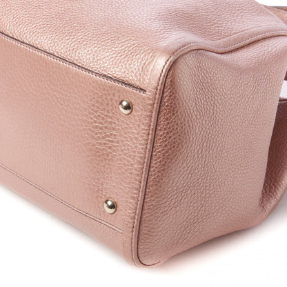 Gucci Metallic Pebbled Calfskin Medium Soho Shoulder Bag Pink 4 of 8