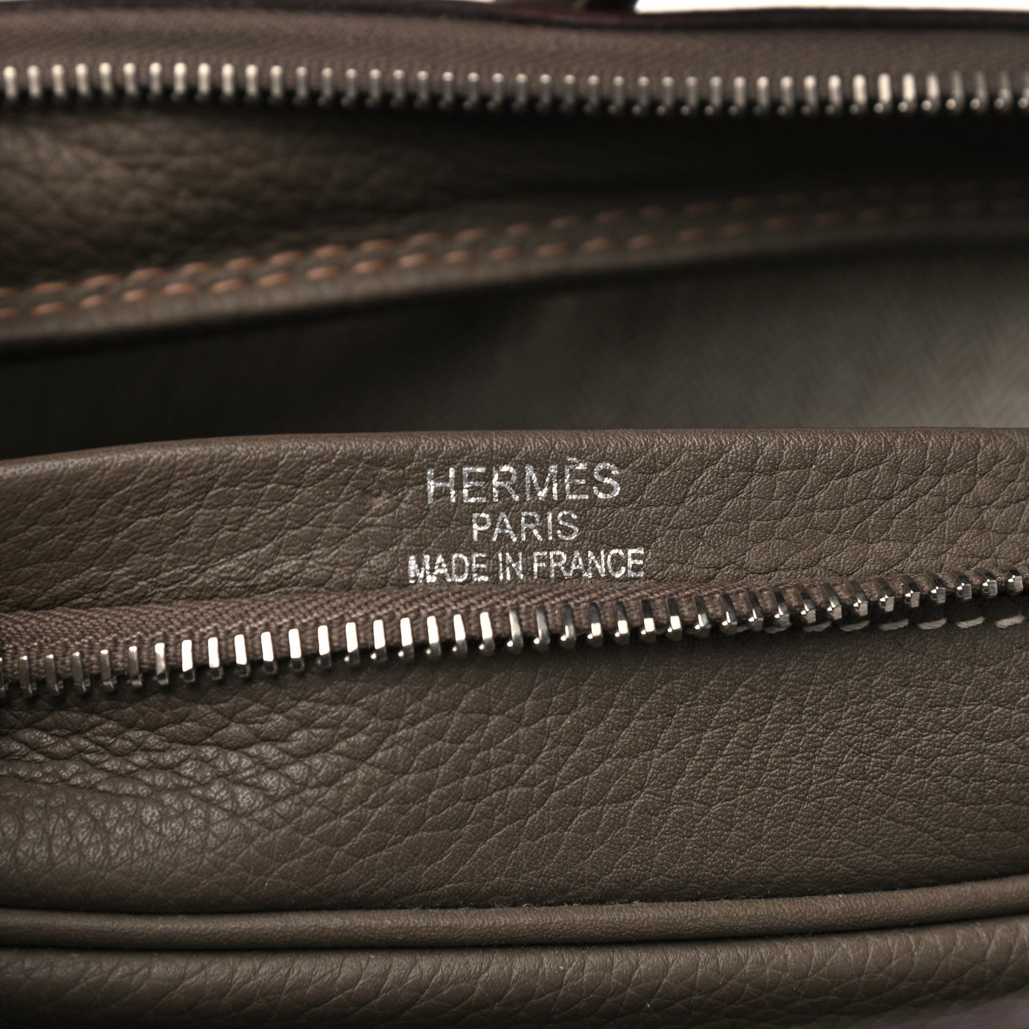 Hermes Taurillon Clemence Steve 45 Etoupe 5 of 14