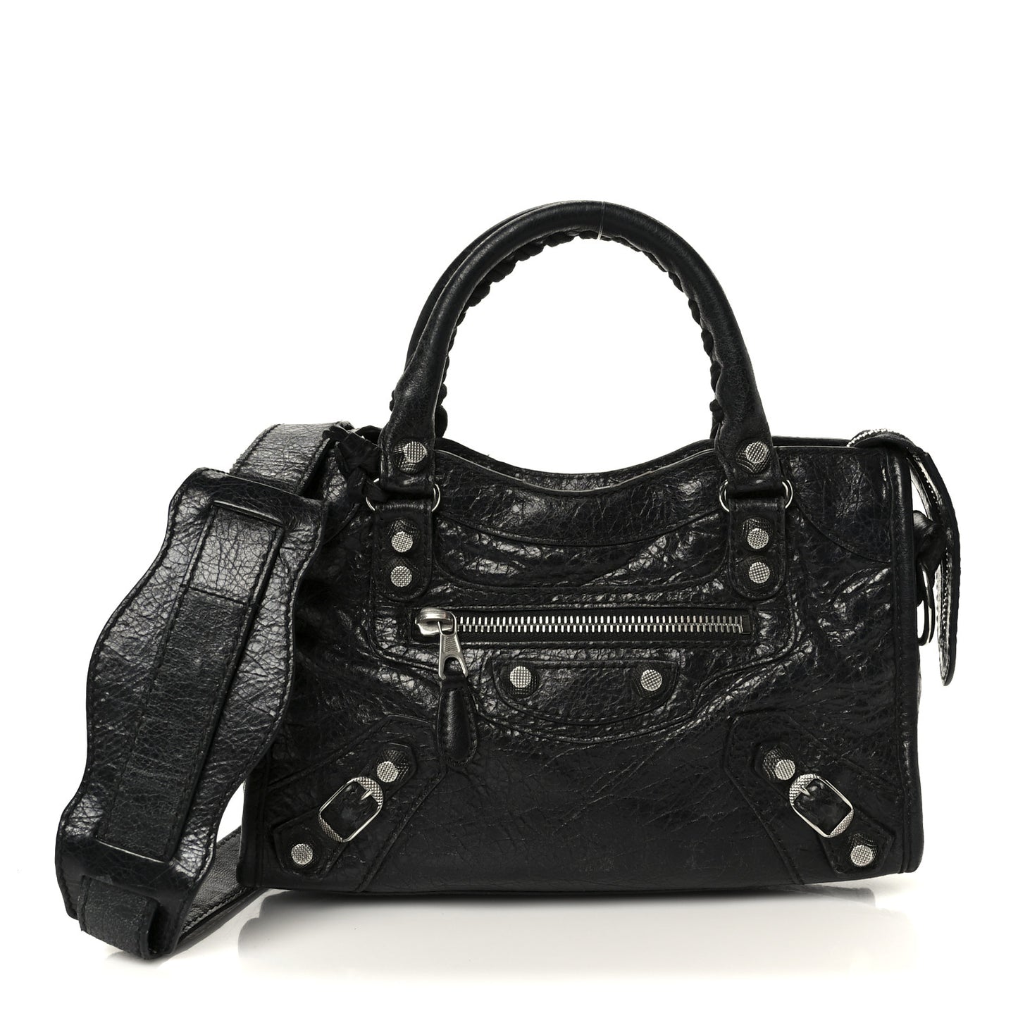 Agneau Giant 12 Silver Hardware Mini City Black