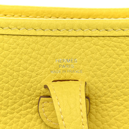 Hermes Taurillon Clemence Evelyne TPM Lime 6 of 11