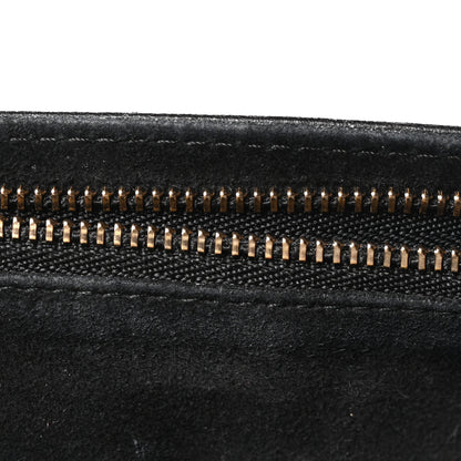 Christian Dior Calfskin Studded Diorama Wallet on Chain Pouch Black 10 of 10