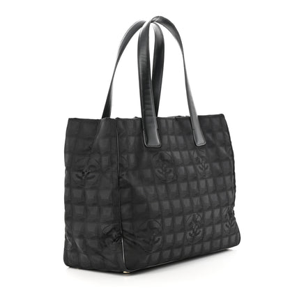 Chanel Nylon Large Travel Tote Black 3 of 10