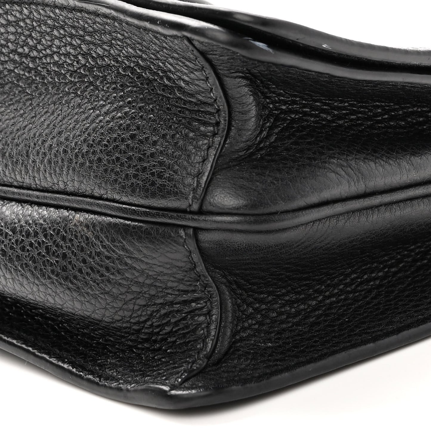 Vitello Daino Flap Crossbody Black