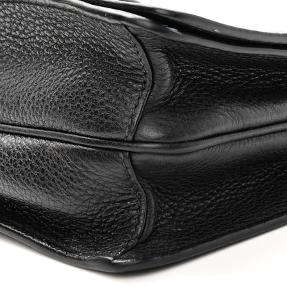 Prada Vitello Daino Flap Crossbody Black 10 of 10