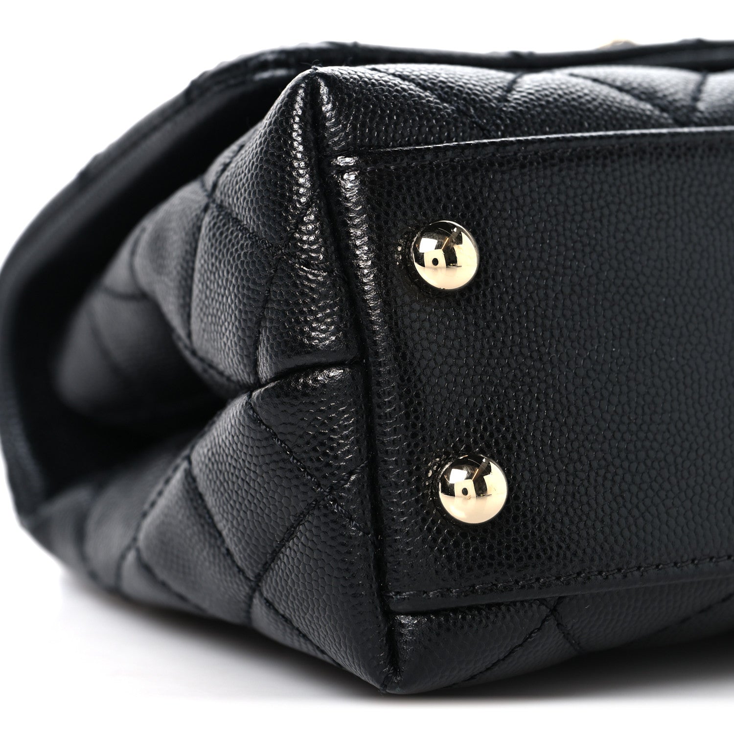 Chanel Caviar Quilted Extra Mini Coco Handle Flap Black 9 of 10