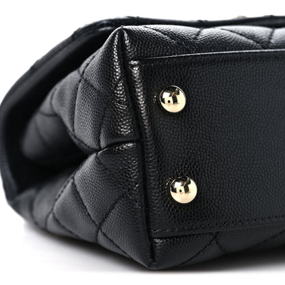 Chanel Caviar Quilted Extra Mini Coco Handle Flap Black 9 of 10