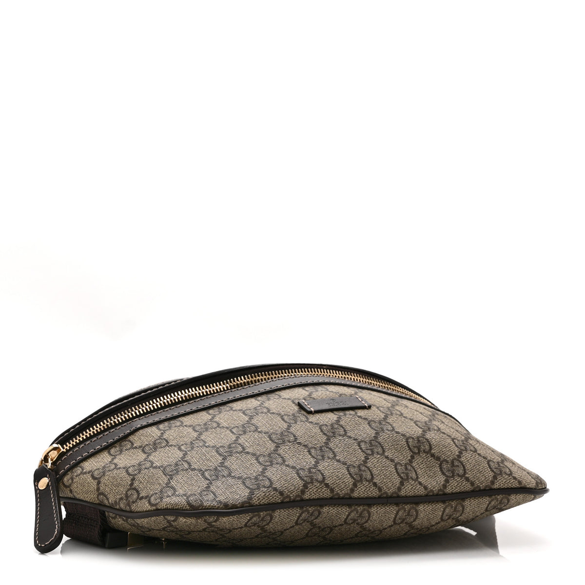 GG Supreme Monogram Belt Bag Dark Brown