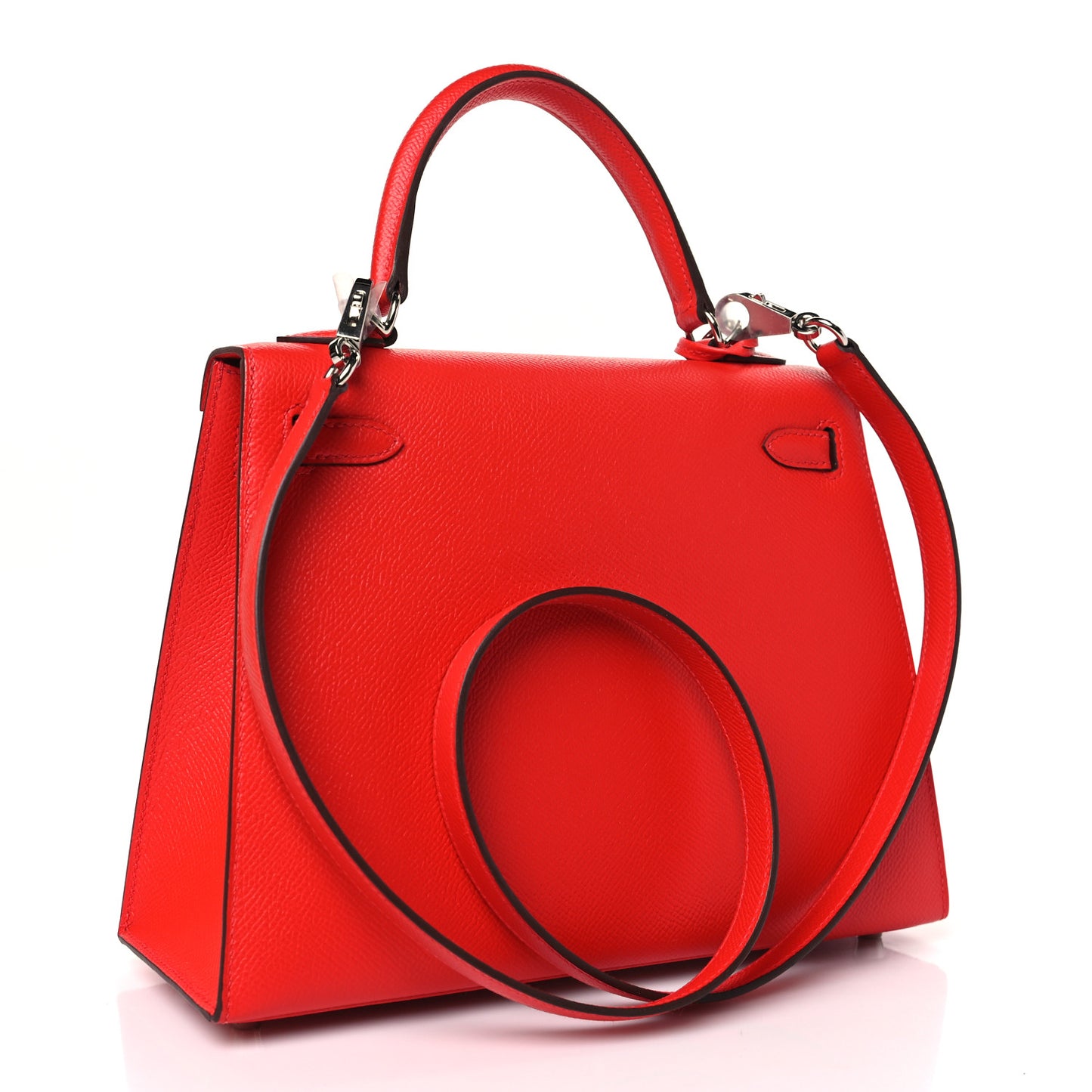 Epsom Verso Kelly Sellier 25 Rouge De Coeur Rouge Grenat