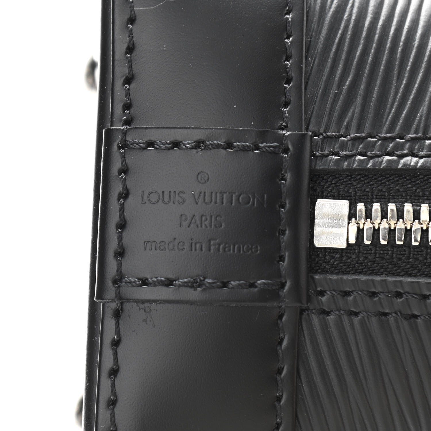 Louis Vuitton Epi Jacquard Alma BB Black 6 of 9