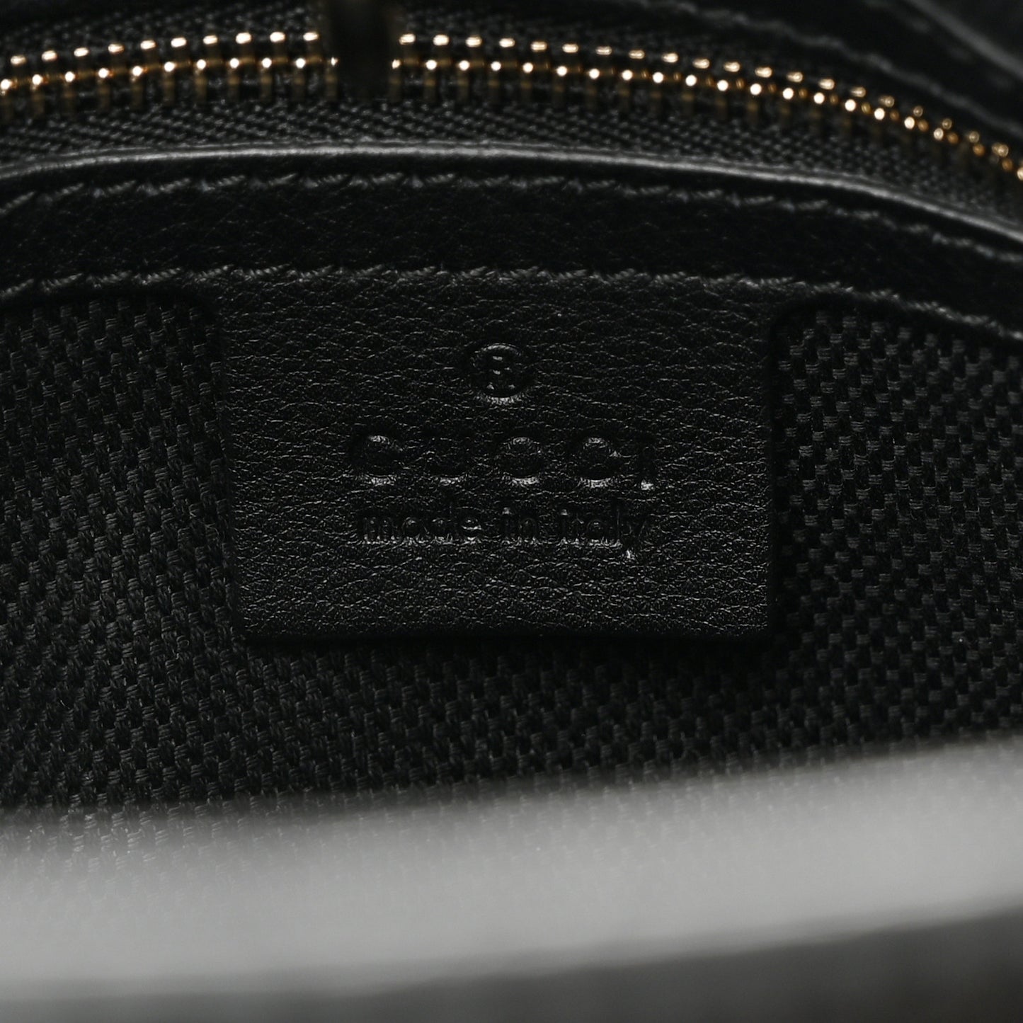 Patent Medium Soho Chain Shoulder Bag Black