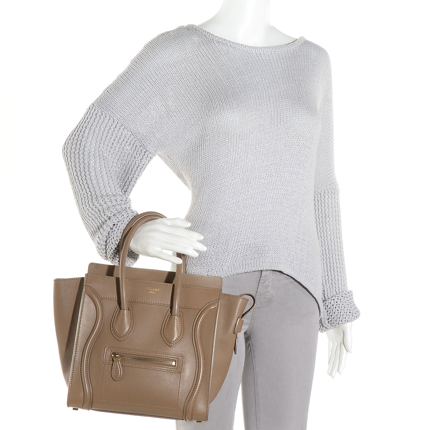 Smooth Calfskin Micro Luggage Camel