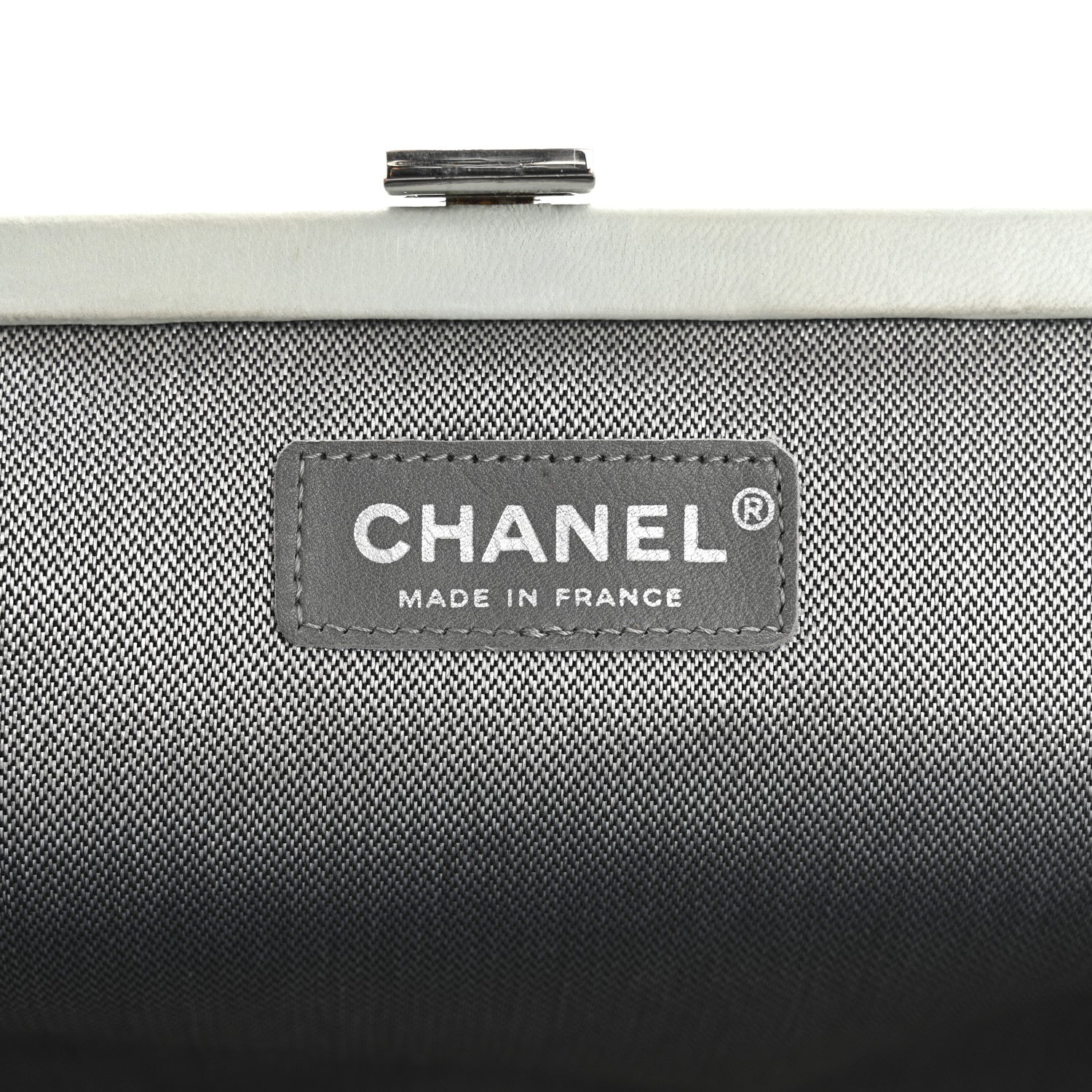 Chanel Lambskin Vertical Quilted Mademoiselle Clutch Light Green 6 of 12