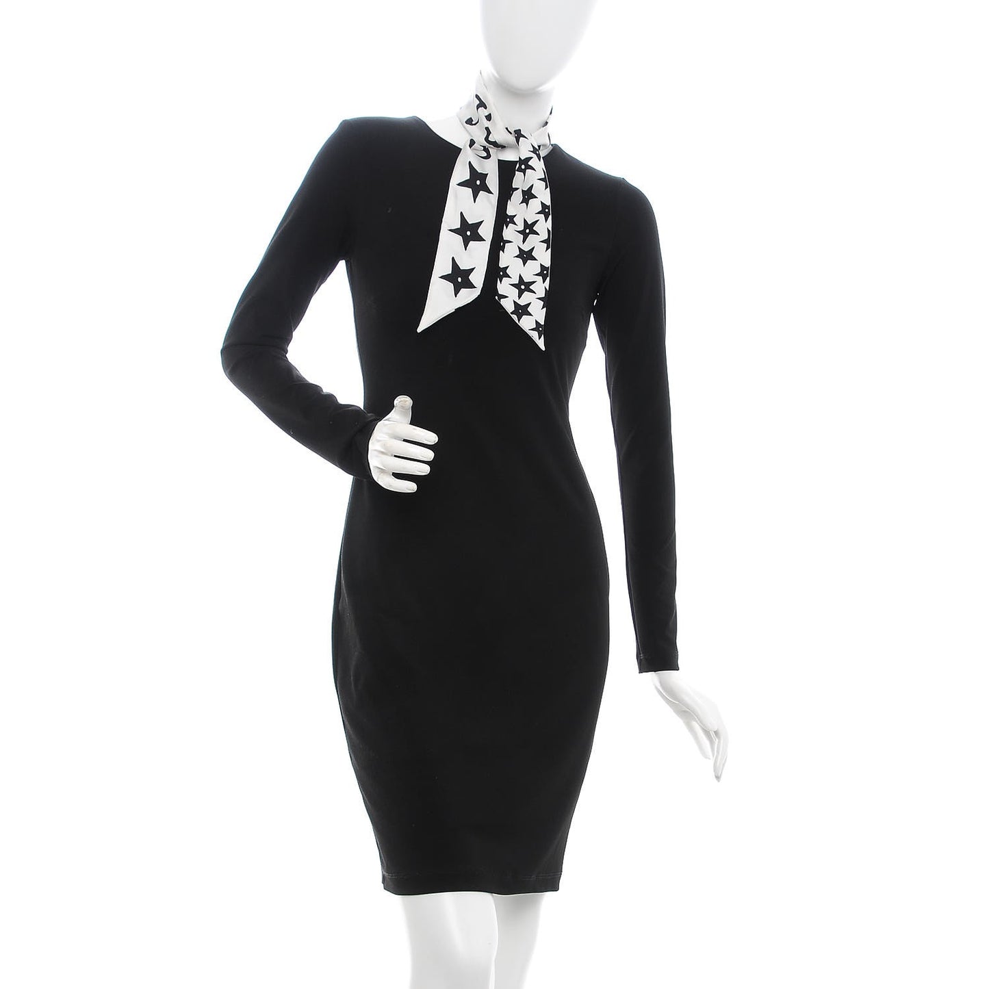 J'adior Star Mitzah Scarf White Black
