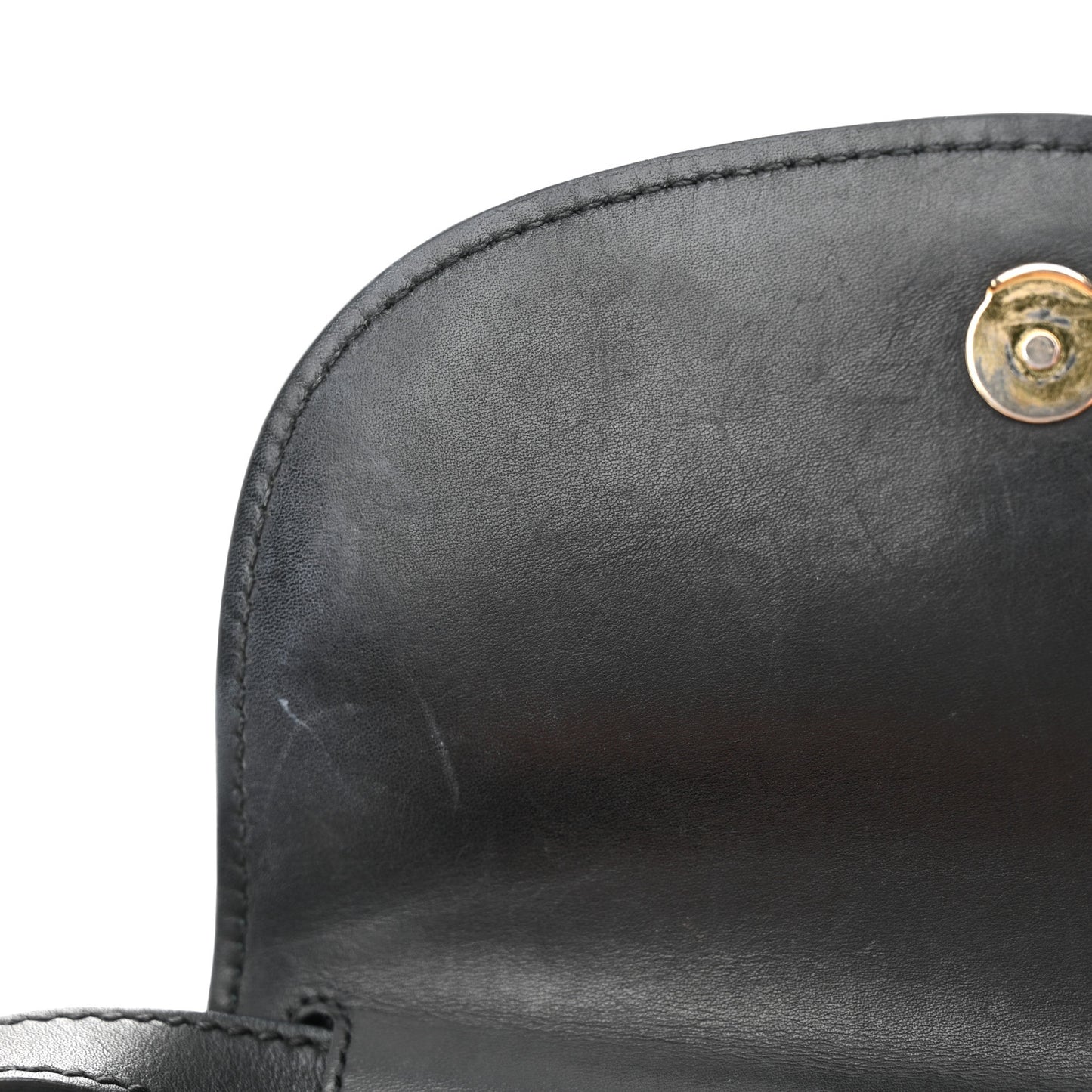 Smooth Calfskin Classic Monogram Small Kaia Satchel Black