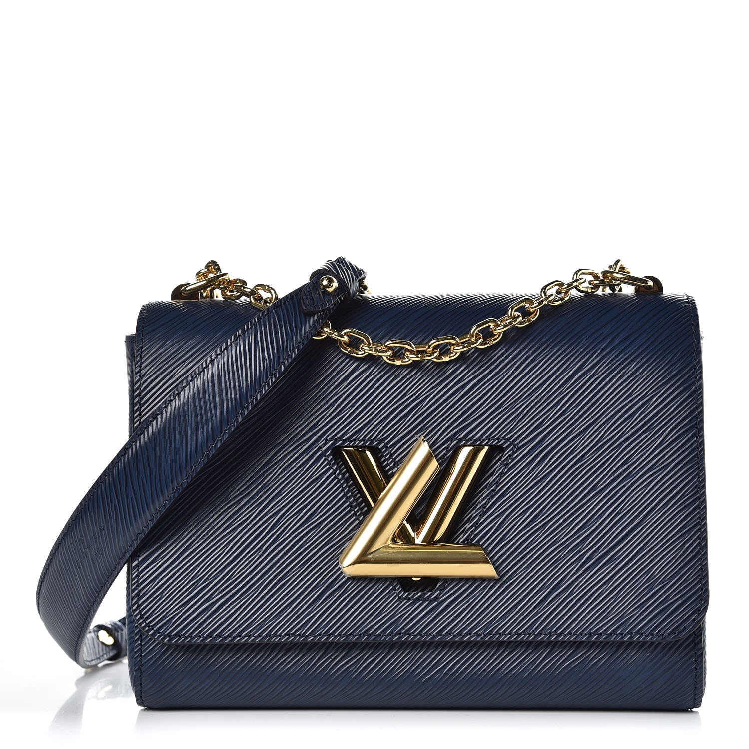 Louis Vuitton Epi Twist Shoulder Bag MM Indigo 1 of 6